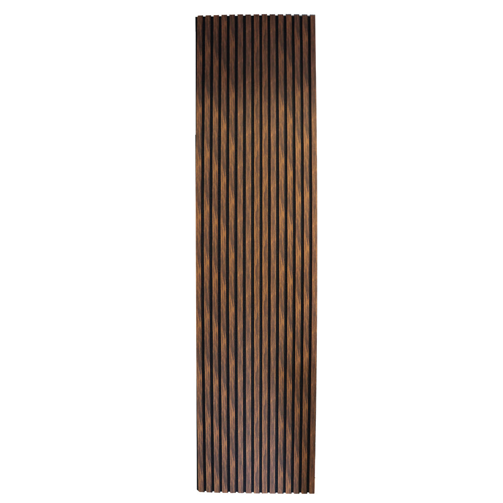 Acoustic Slatted Wall Panel 600 2400mm Ebony