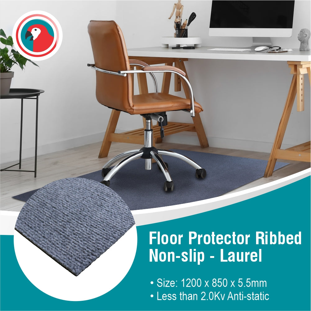 Floor Protector Ribbed Non-Slip 1200 x 850 x 5.5mm Laurel