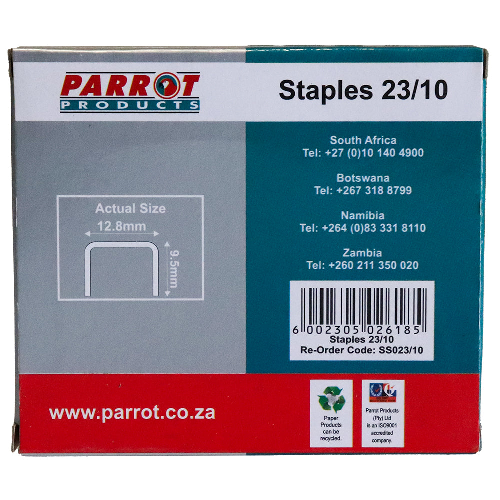Staples (Staple Size: 23/10 - Box of 1000 - 50 Pages)