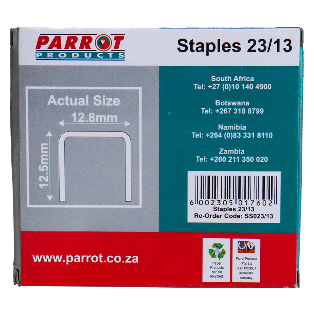 Staples (Staple Size: 23/13 - Box of 1000 - 100 Pages)