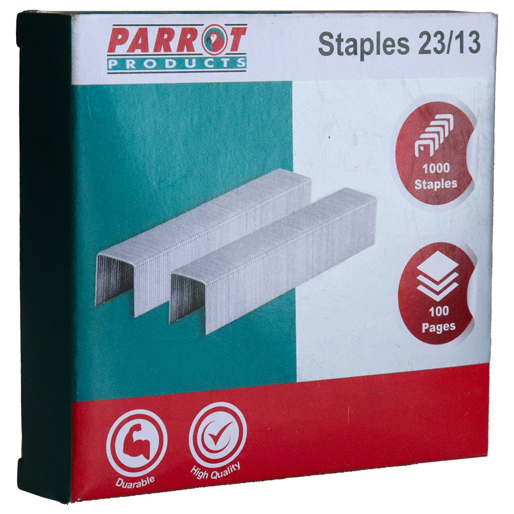 Staples (Staple Size: 23/13 - Box of 1000 - 100 Pages)