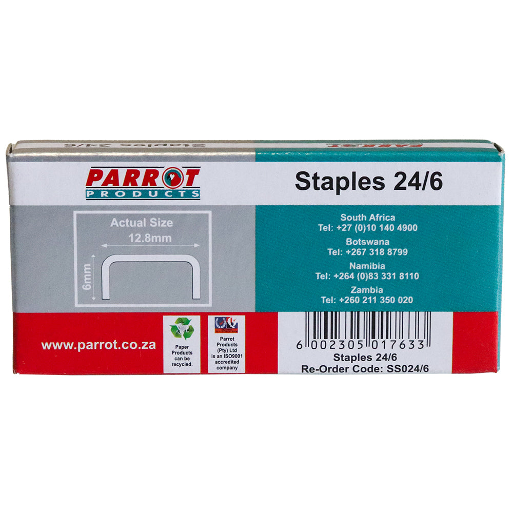 Staples (Staple Size: 24/6 - Box of 1000 - 20 Pages)