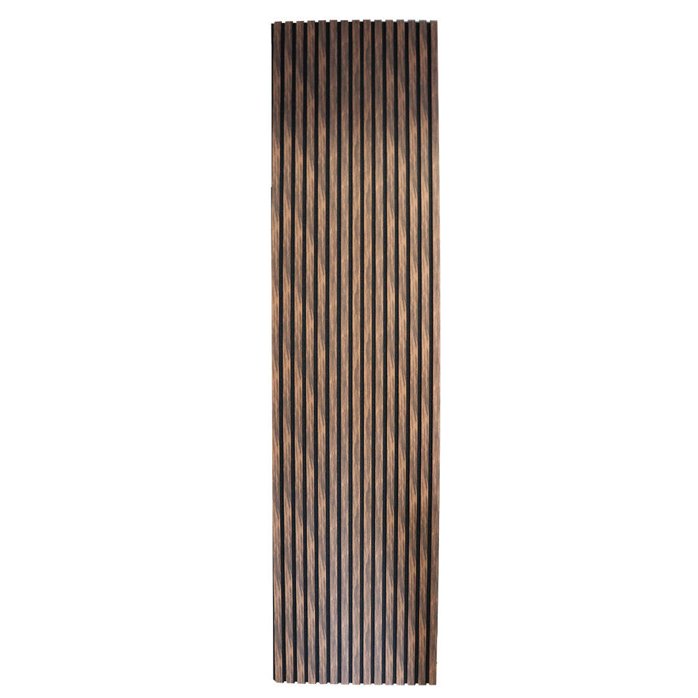 Acoustic Slatted Wall Panel 600 2400mm Natural Walnut
