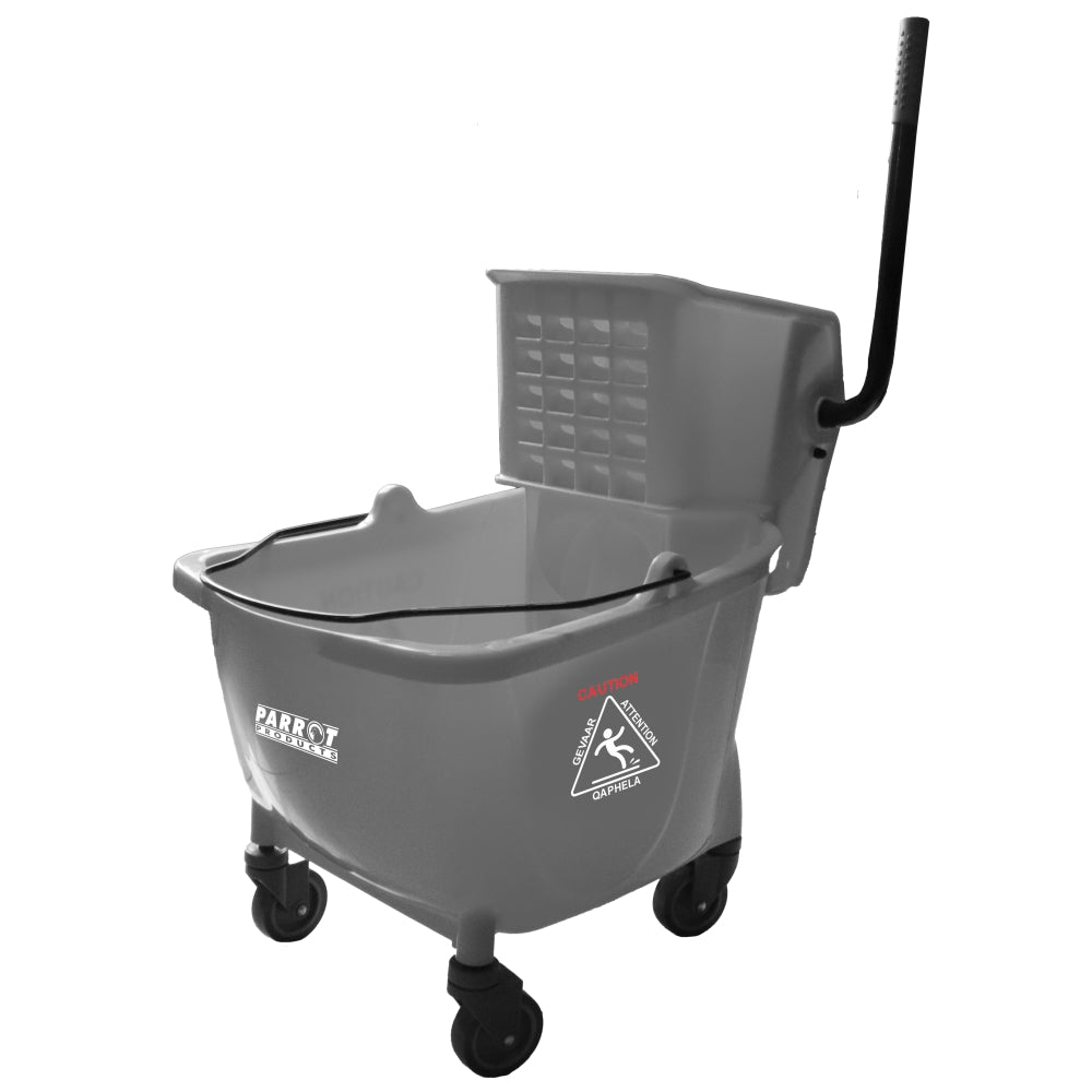 Janitorial Mop Wringer Trolley 34L Commercial Cleaning Bucket