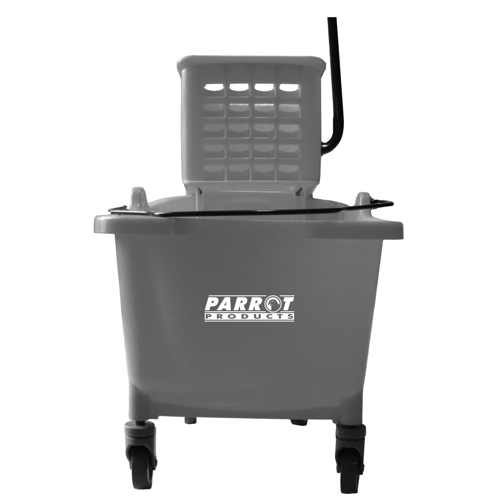 Janitorial Mop Wringer Trolley 34L Commercial Cleaning Bucket