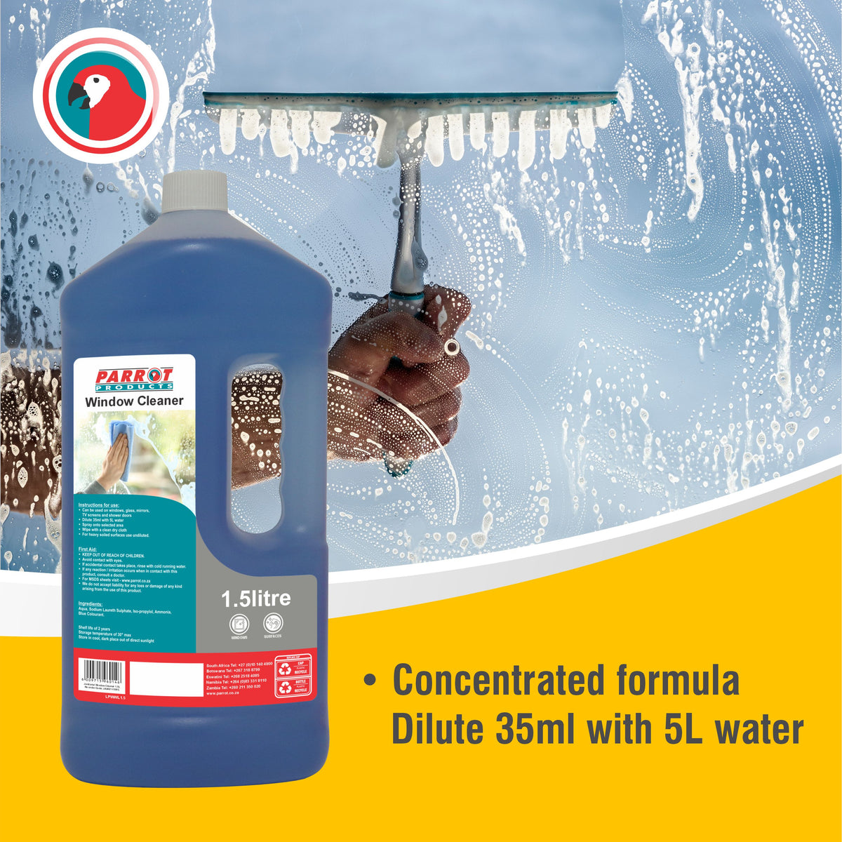 Window Cleaner 1.5L Box of 6