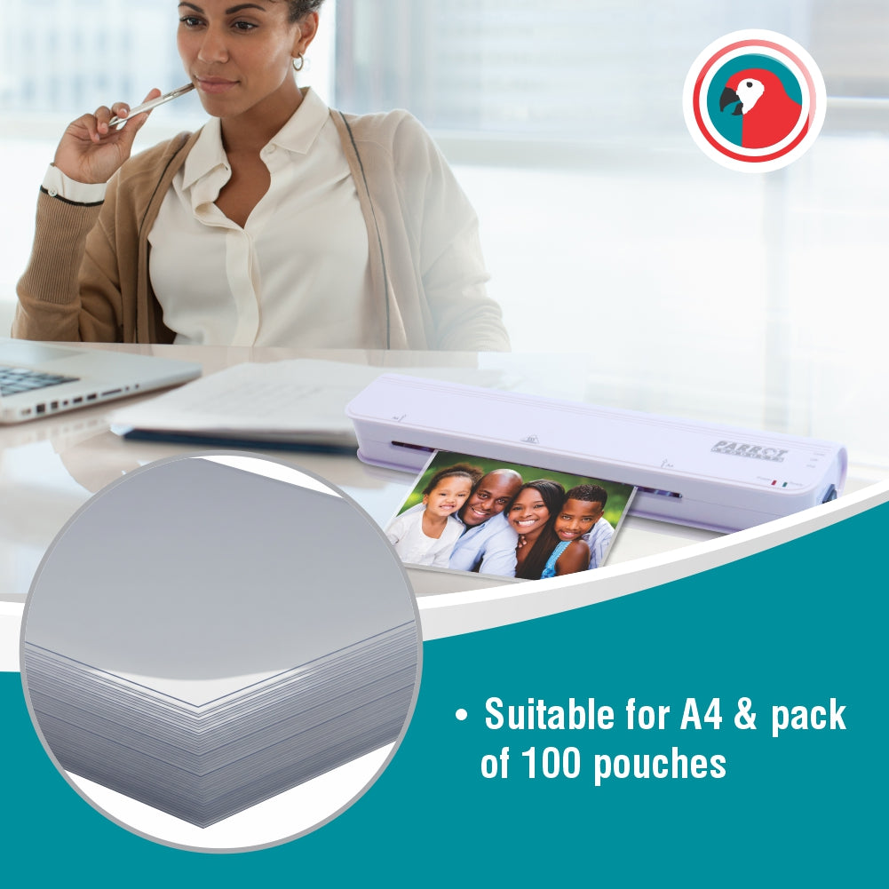 Laminating Pouches (A4 - Gloss - 220x310mm - 160 (80+80) Microns - Box 100)