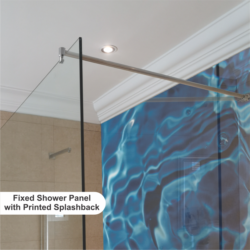 SHOWER PANEL SUPPORT ROD - (25mm Diameter)
