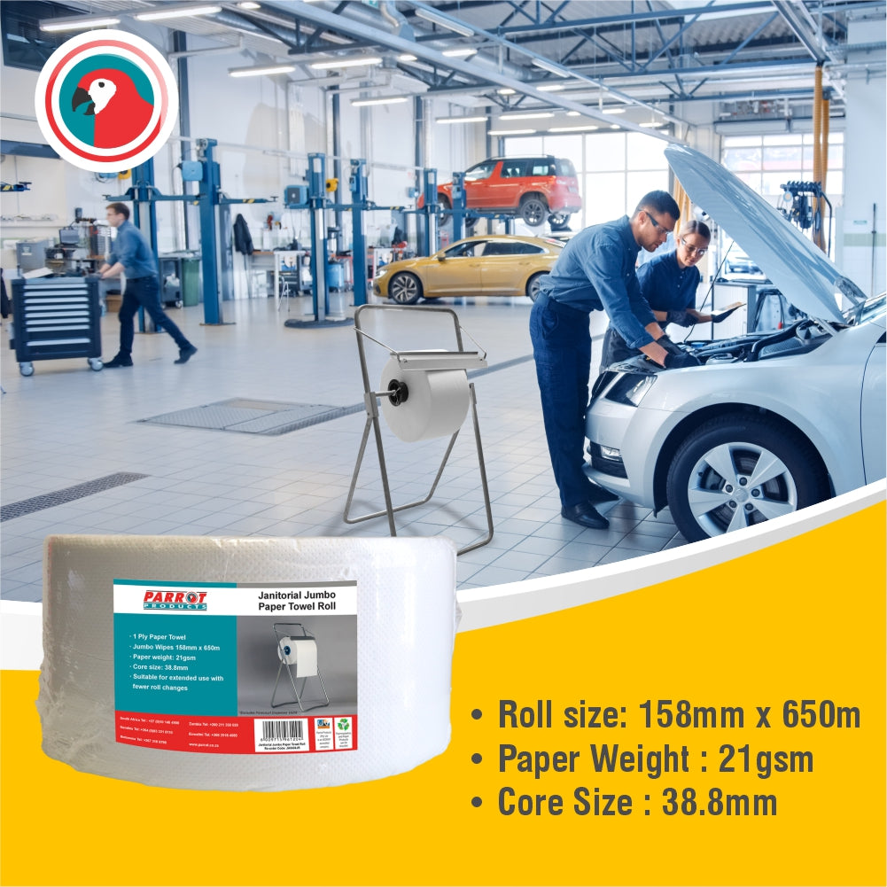 Janitorial Jumbo Roll 158mm 1 ply 650M