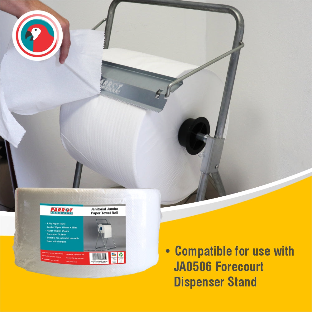 Janitorial Jumbo Roll 158mm 1 ply 650M