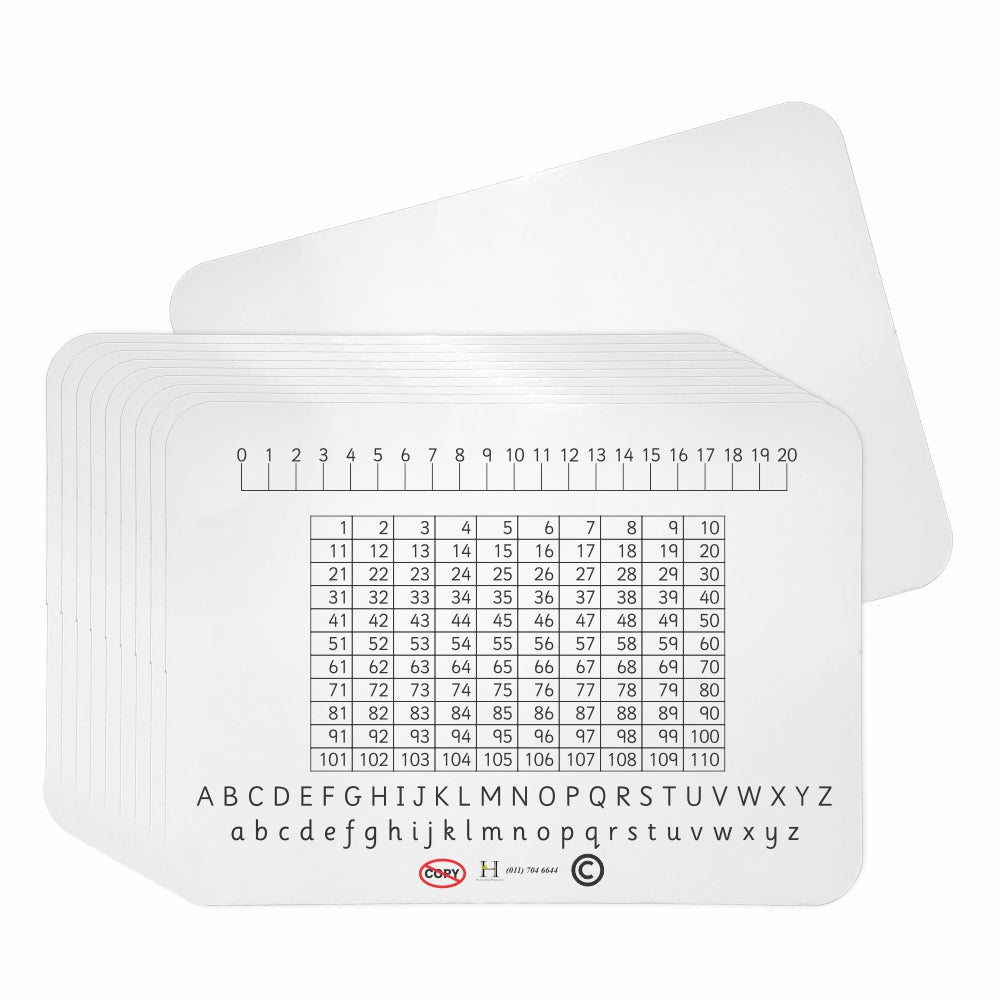 WRITING SLATE DOUBLE SIDED A4 WB1 BASICALLY BOOKS PACK OF 10
