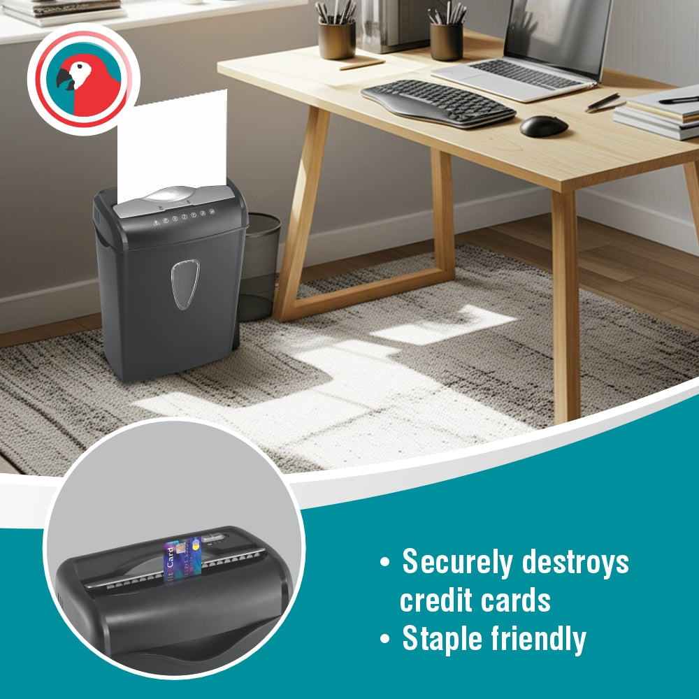 Paper Shredder (8 Sheets - 5*47mm - Cross Cut - Medium Security)