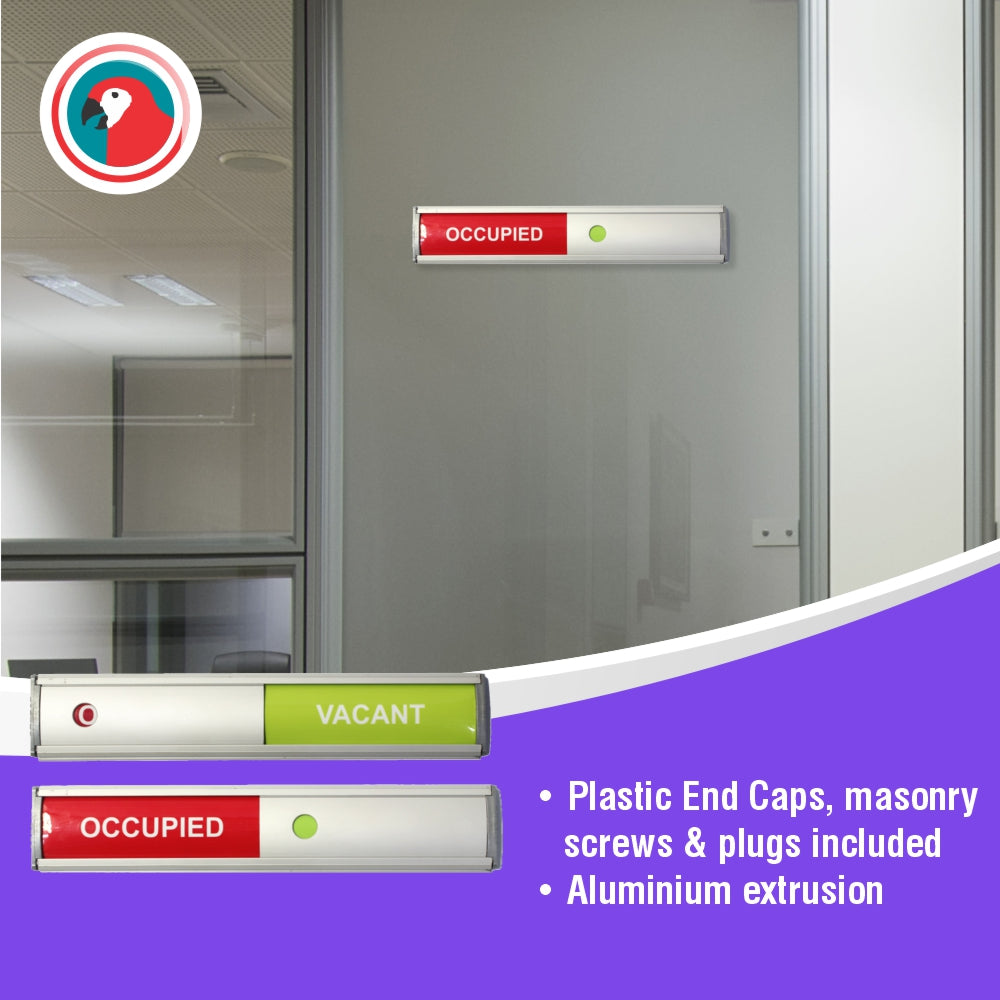 Sign Frame (50*280mm - Vacant / Occupied Slide - Retail Pack)