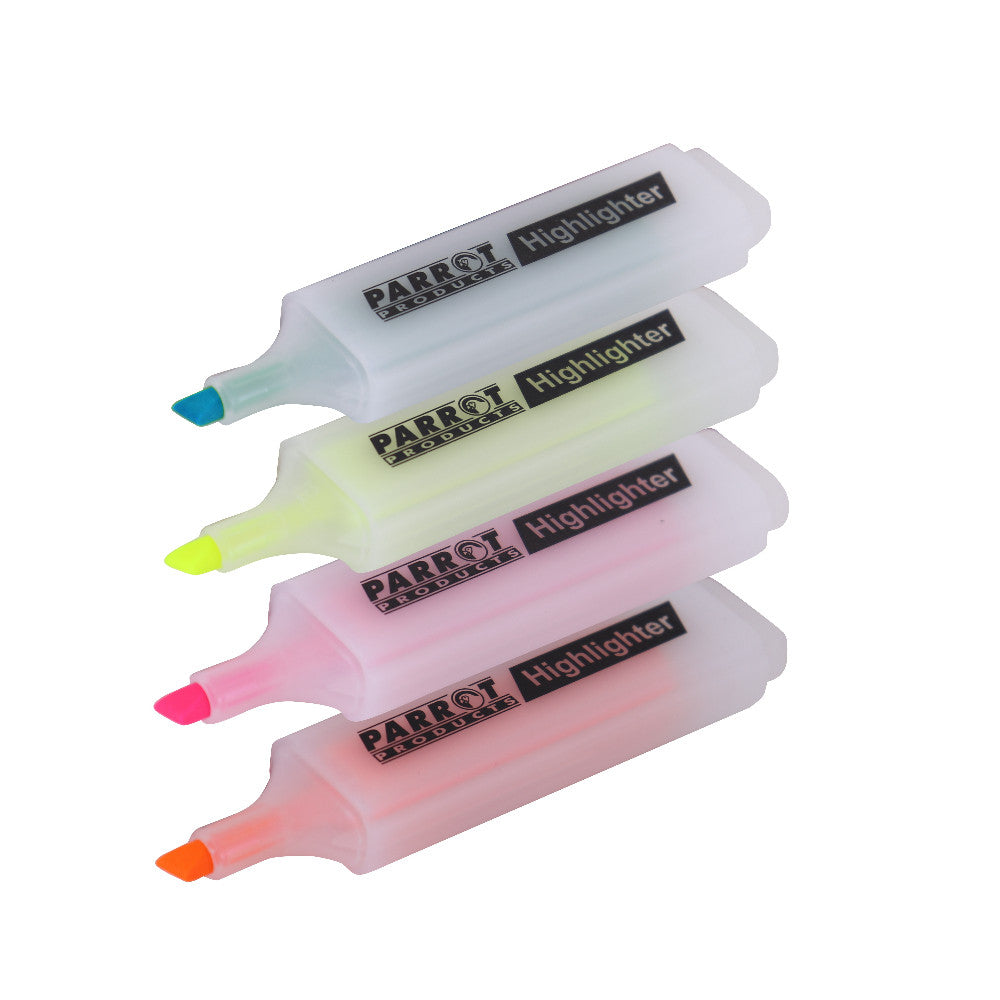 Highlighter Marker Pouch 4 (Yellow - Pink - Blue - Orange)