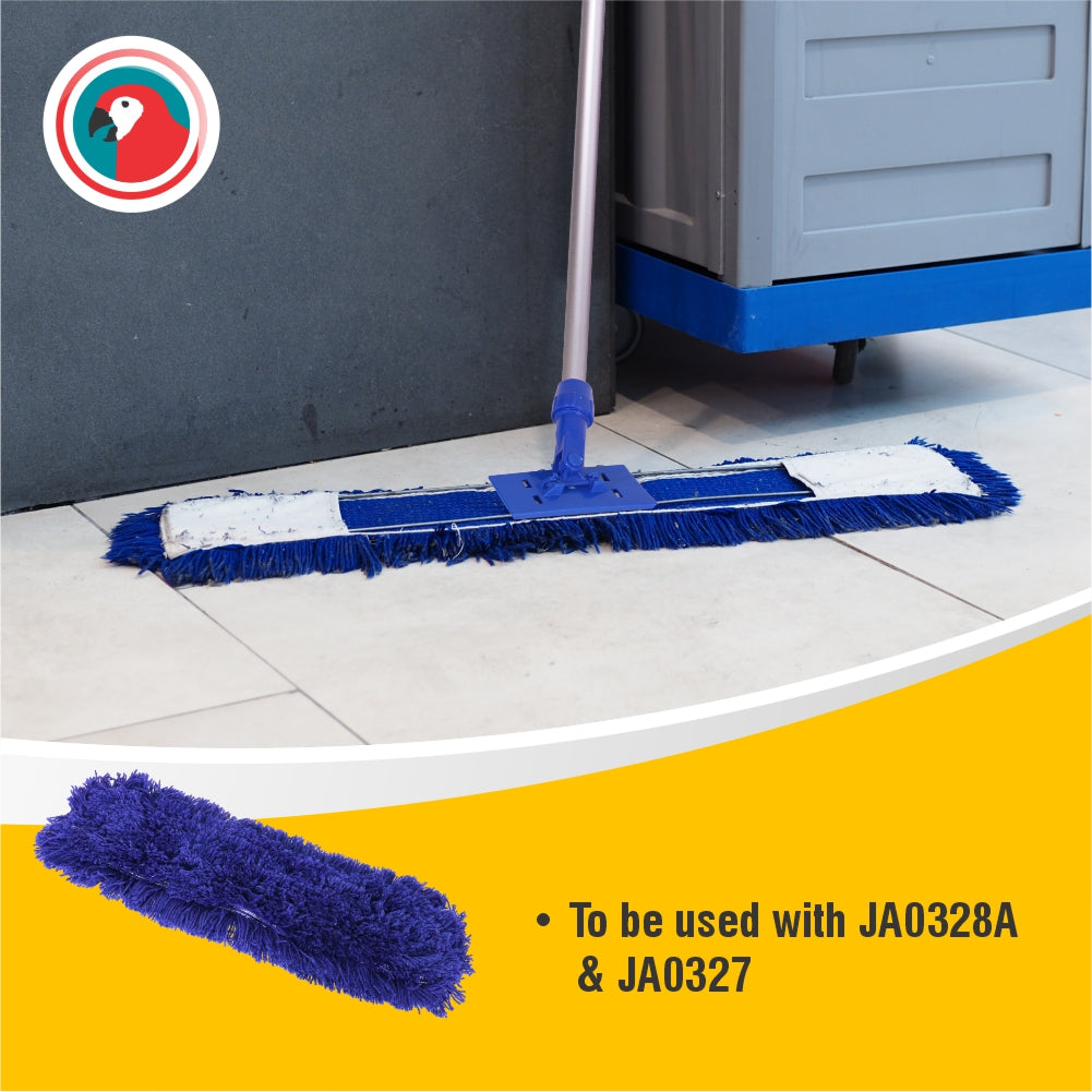 Janitorial Dustmop Sweeper Sleeve Blue Acrylic 60cm