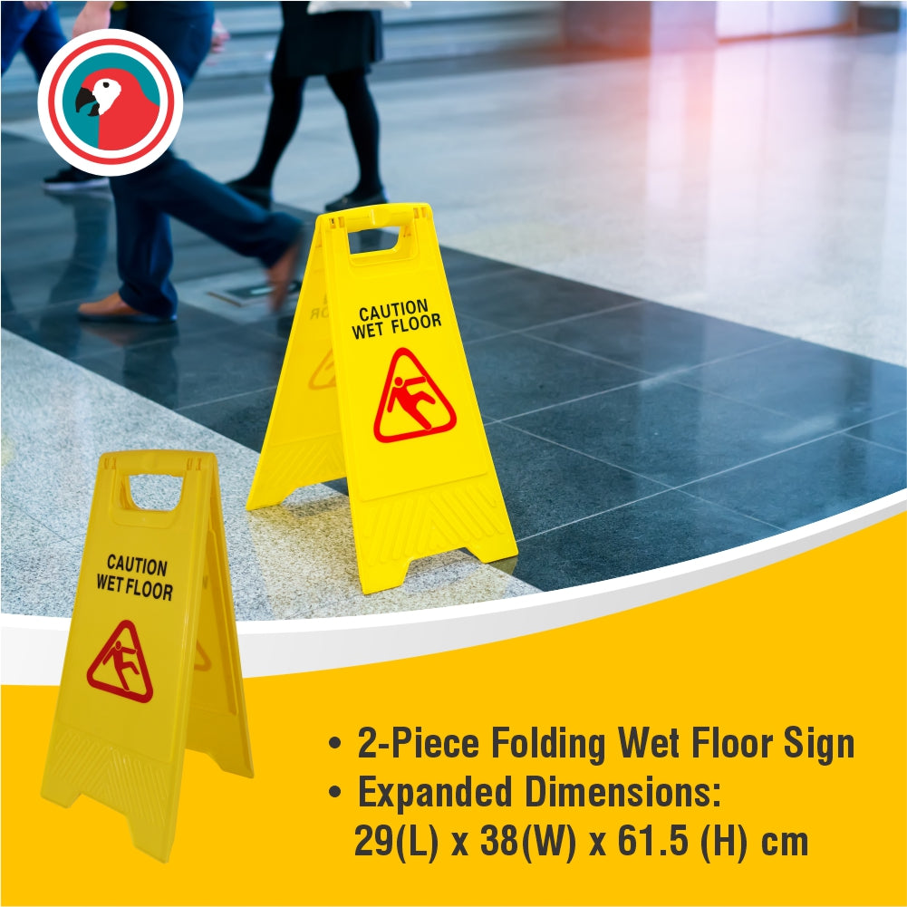 Janitorial Wet Floor Sign 2pcs Econo
