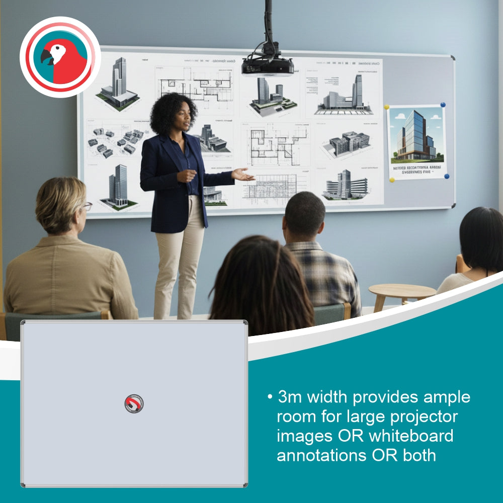 NON-REFLECTIVE MAGNETIC BOARD 3000*1200mm
