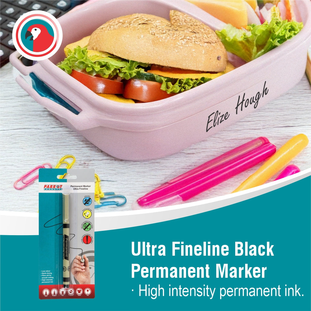 Permanent Marker Ultra Fine line (Black - Carded)