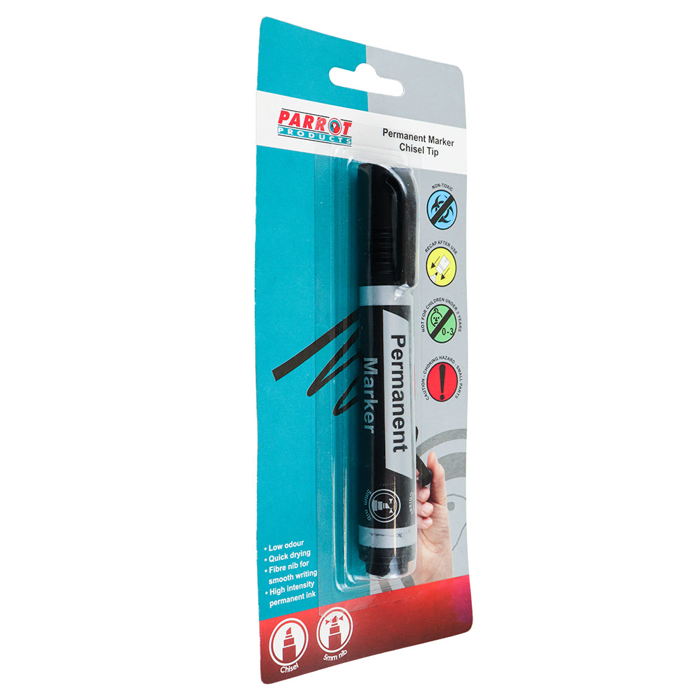 Permanent Marker Chisel Tip (Black)