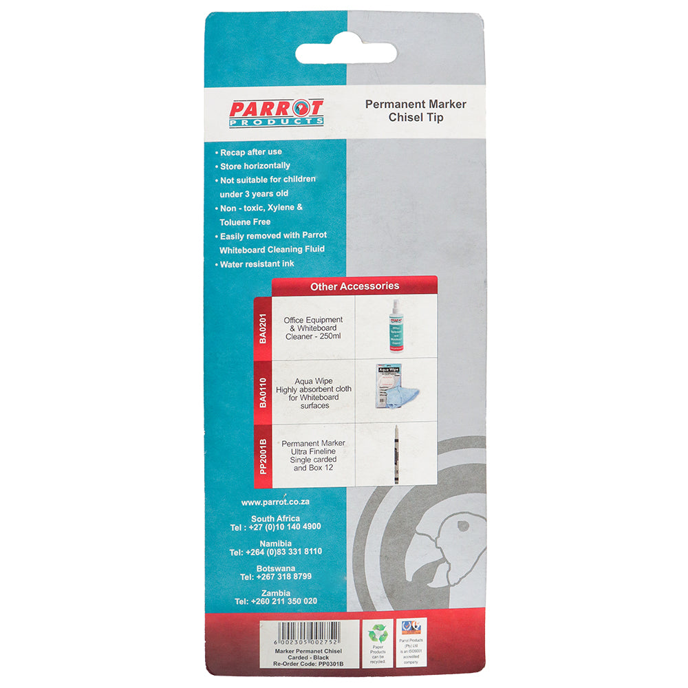 Permanent Marker Chisel Tip (Black)