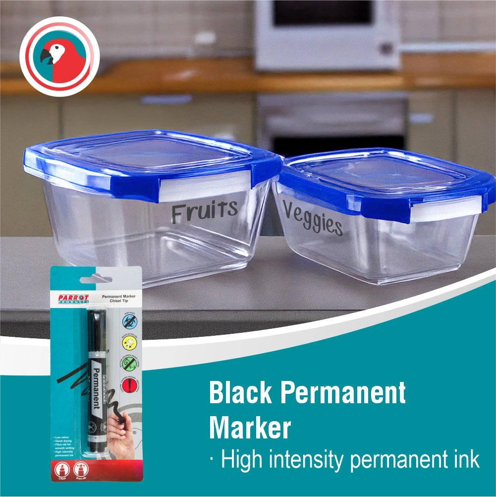Permanent Marker Chisel Tip (Black)