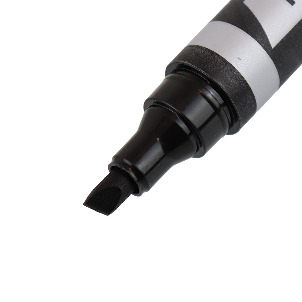 Permanent Markers Chisel Tip (Box of 10 - Black)