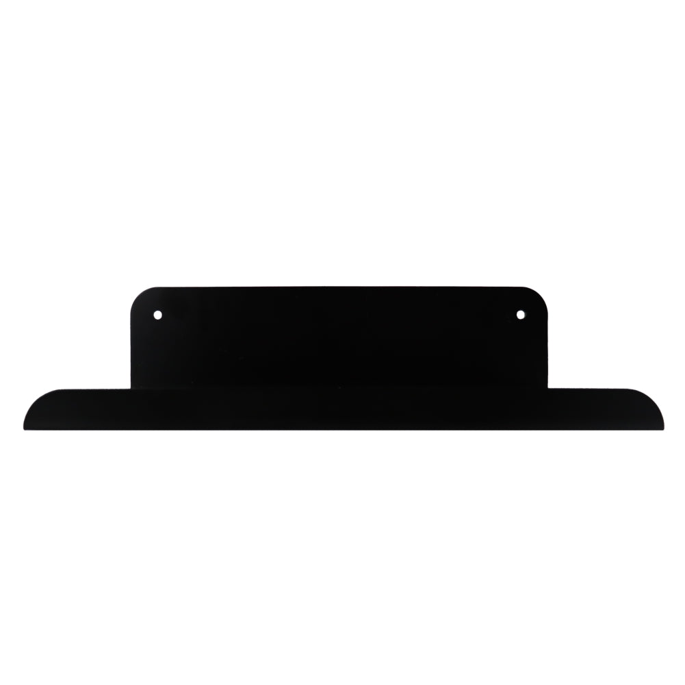 Slatted Panel Steel Shelf 300mm Black Feature Wall Shelf