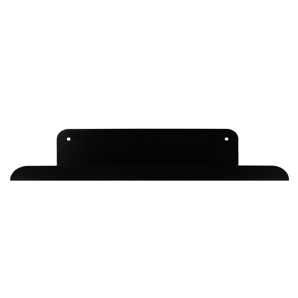 Slatted Panel Steel Shelf 600mm Black Wall Display Shelf