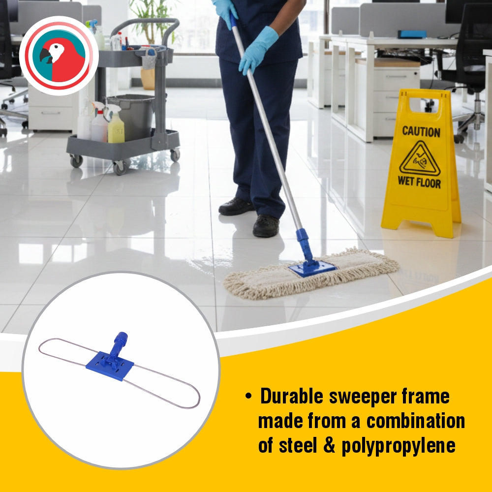 DUSTMOP SWEEPER 600MM COMPLETE - COTTON SLEEVE