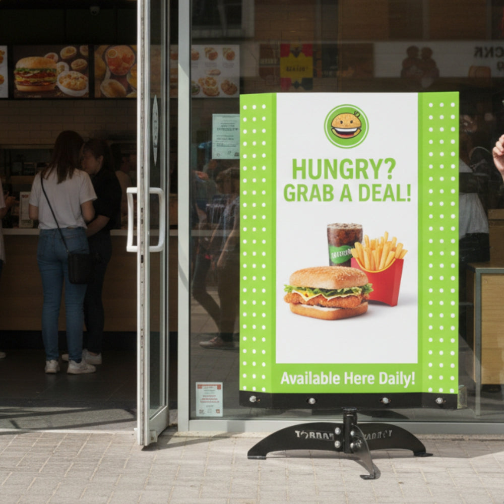 Wind Spinner Display Stand 800 600mm Double-Sided Rotating Sign