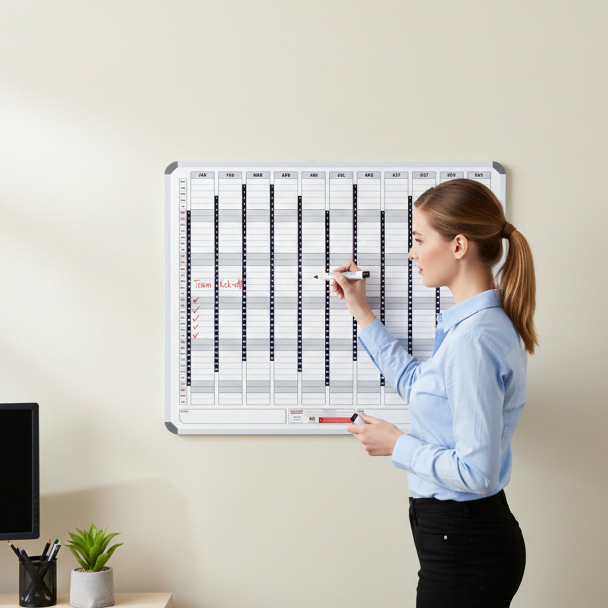 Magnetic Year Planner (1200*900mm)