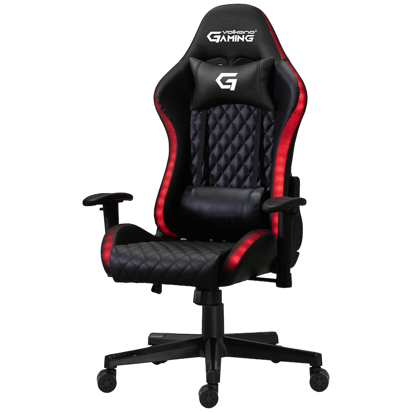 VX Gaming Lumas High-Back Gaming Chair with RGB Lights