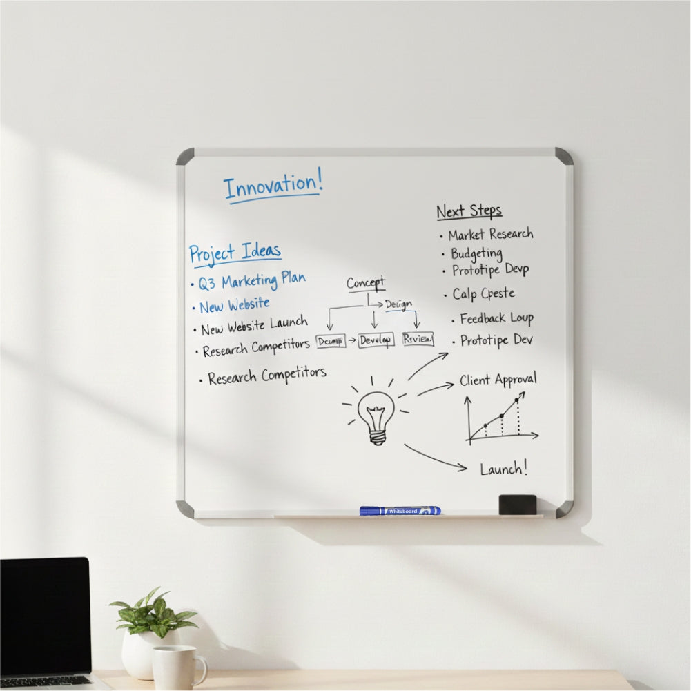Parrot Products Non-Magnetic Whiteboard (900*900mm)
