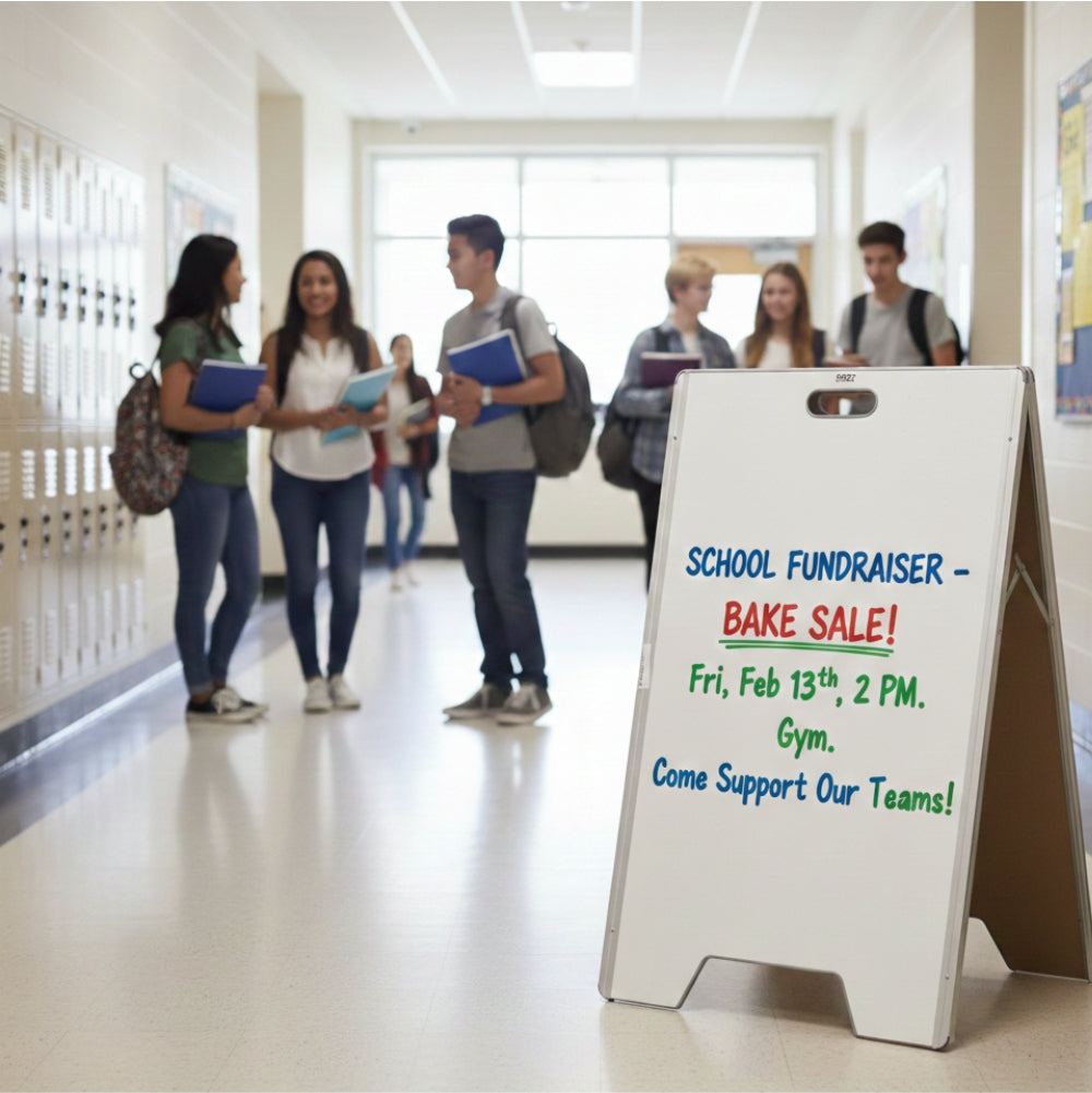 A-Frame Whiteboard (Aluminium Frame 900*600mm)