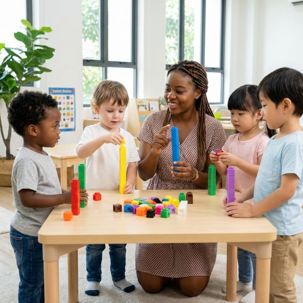 Counting Cubes 100 Piece Set Educational Maths & Sorting Cubes
