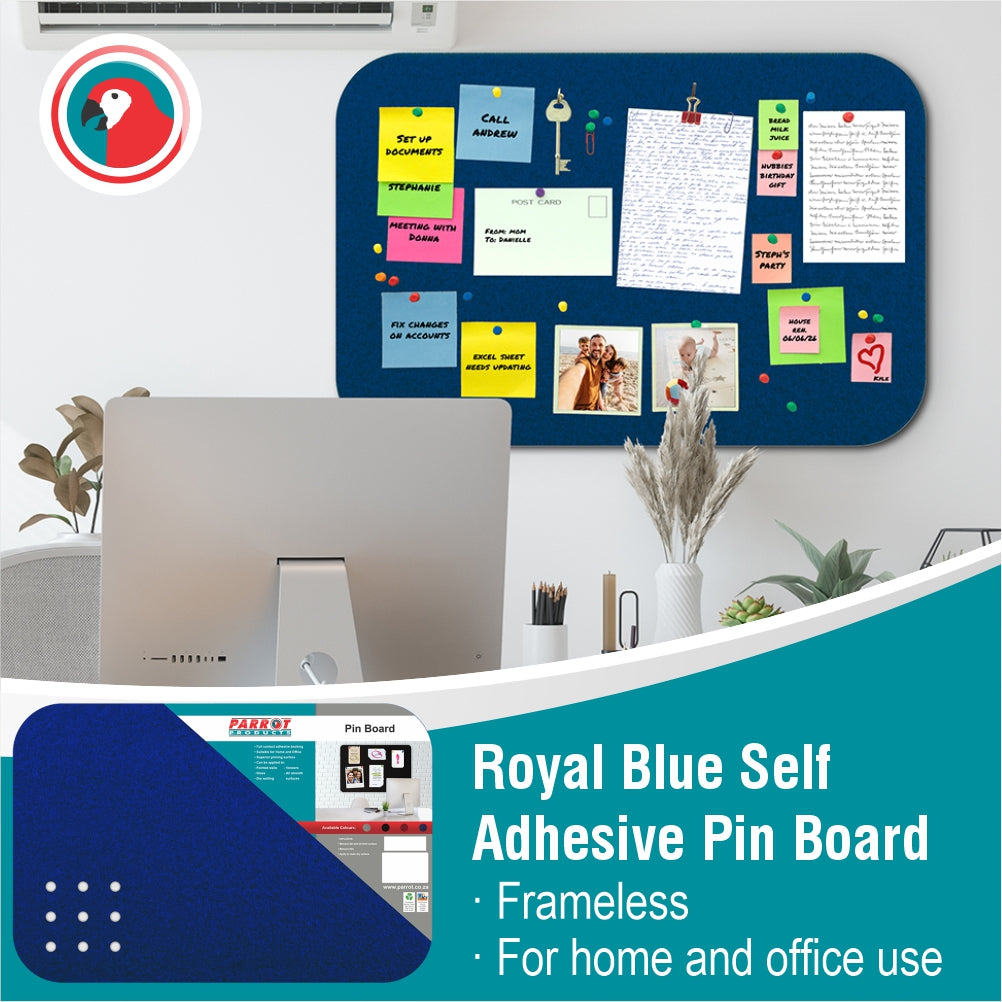 Adhesive Pin Board (No Frame - 450*300mm - Black)