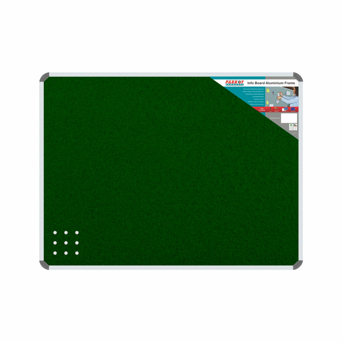 Info Board (Aluminium Frame - 600*450mm - Green)