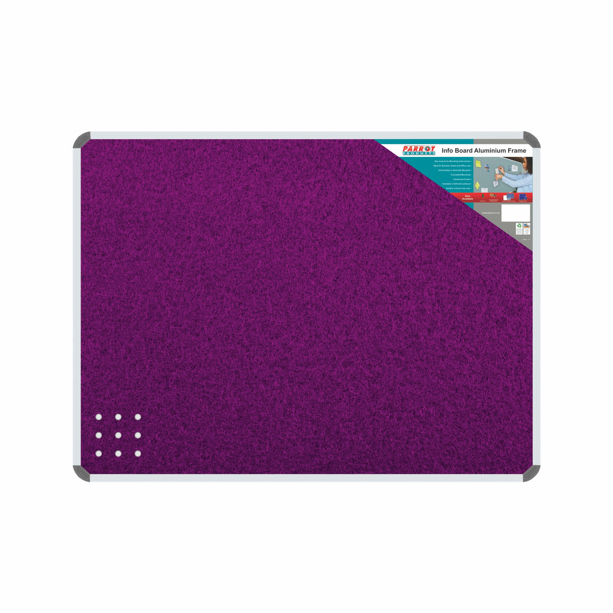 Info Board (Aluminium Frame - 1200*900mm - Purple)