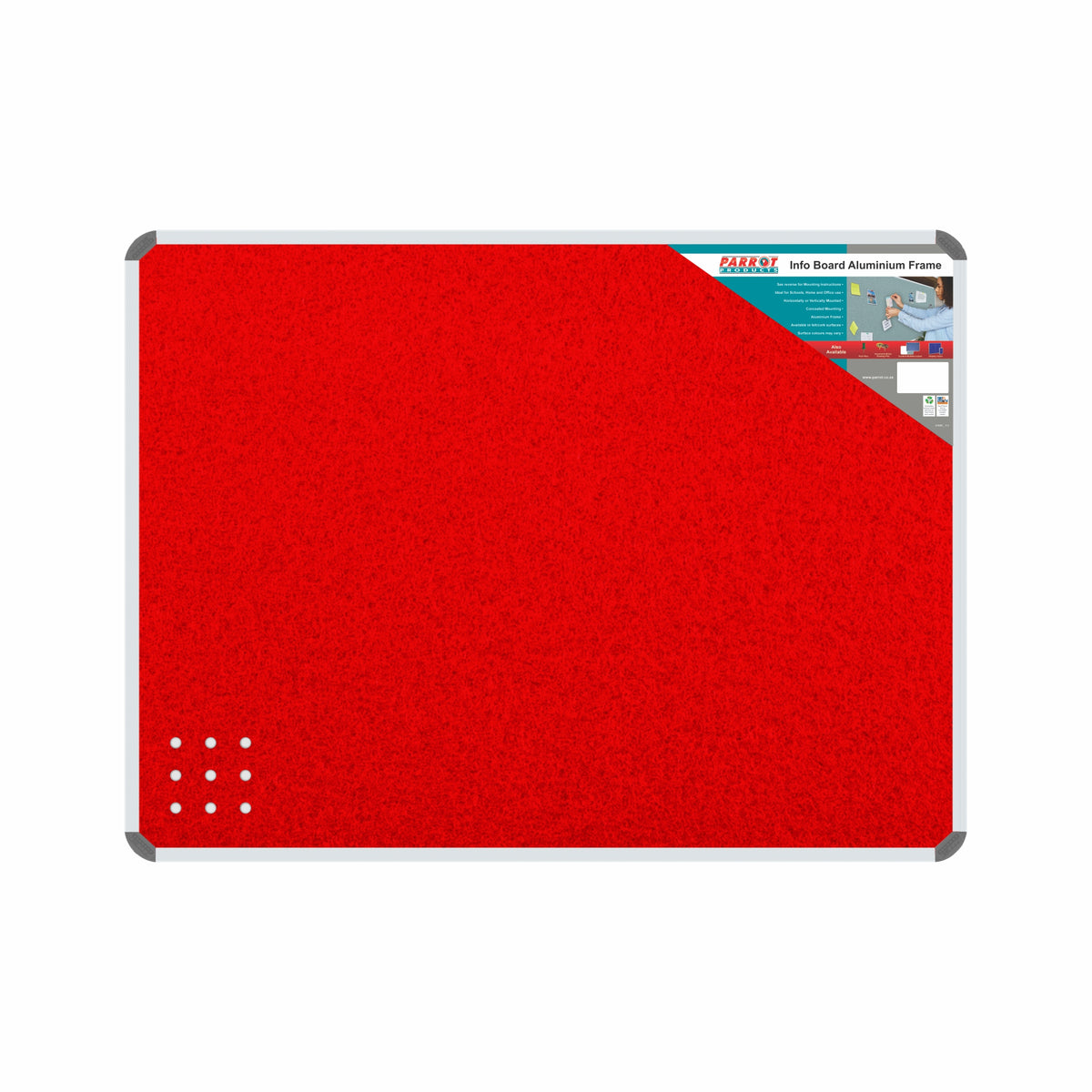 Info Board (Aluminium Frame - 1200*900mm - Red)