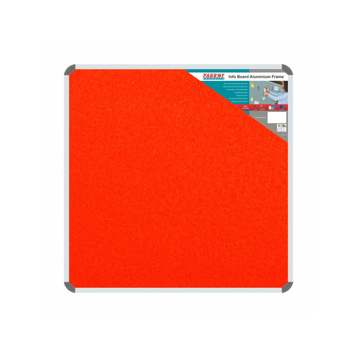 Info Board (Aluminium Frame - 1000*1000mm - Orange)