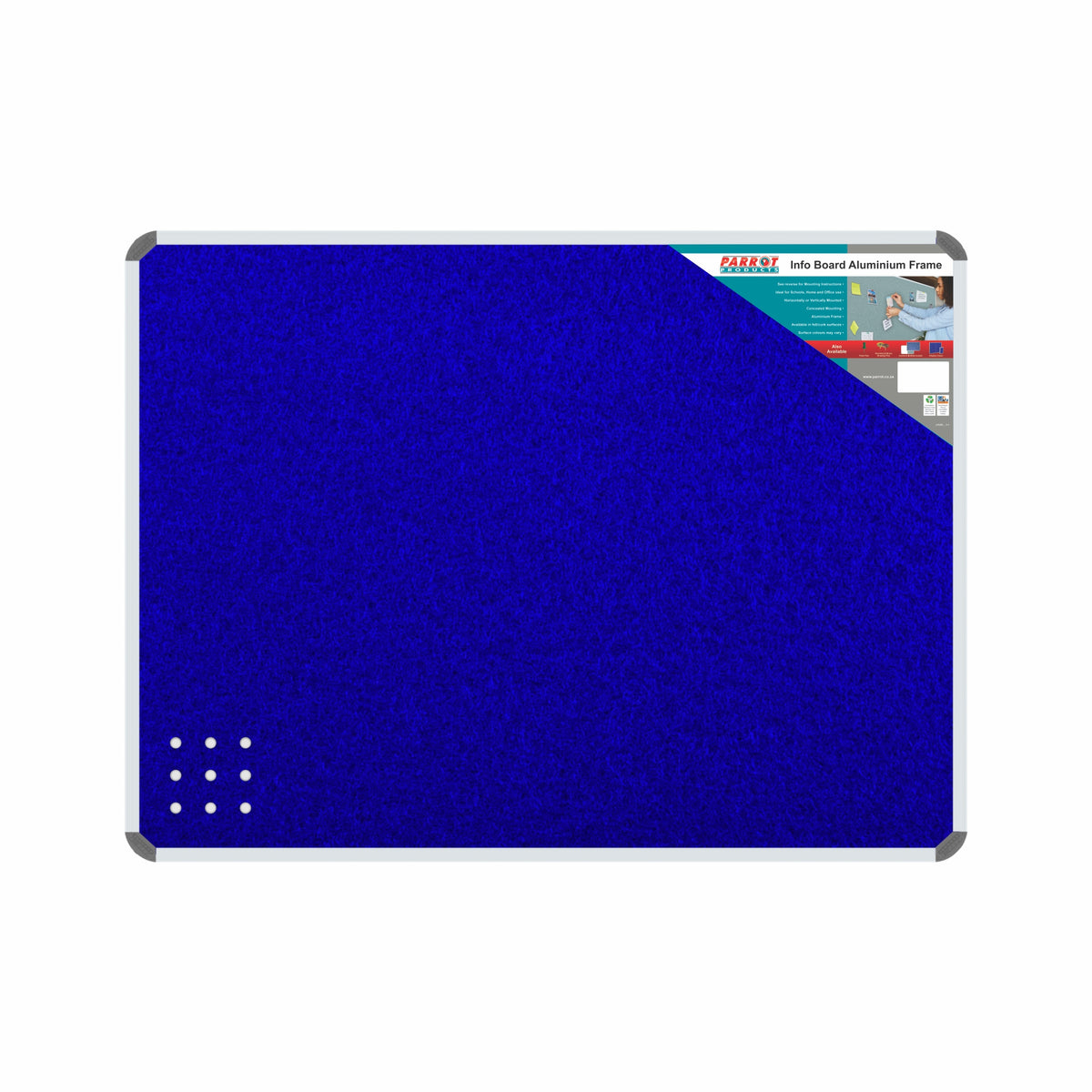 Info Board (Aluminium Frame - 1200*1200mm - Royal Blue)