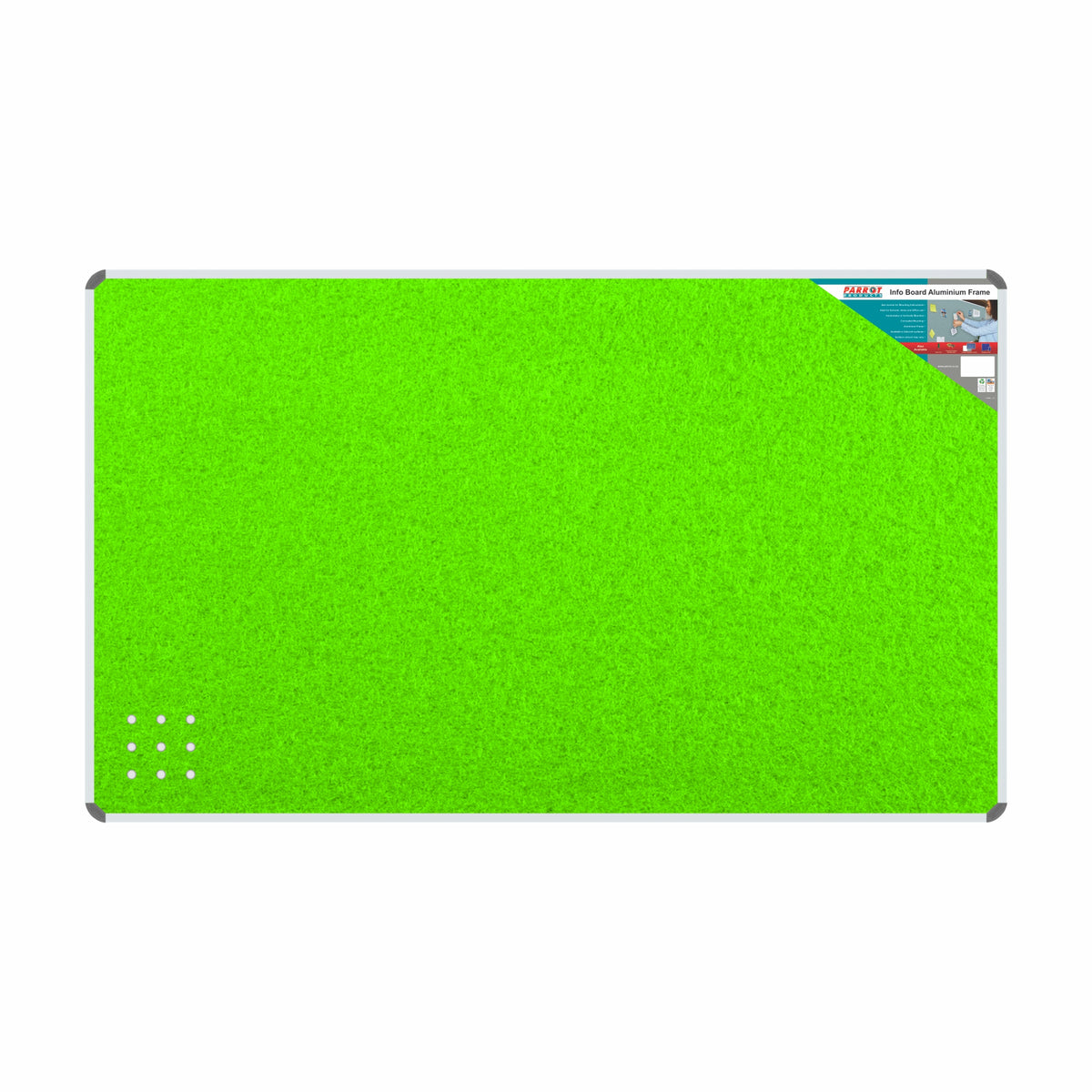 Info Board (Aluminium Frame - 2400*1200mm - Lime Green)