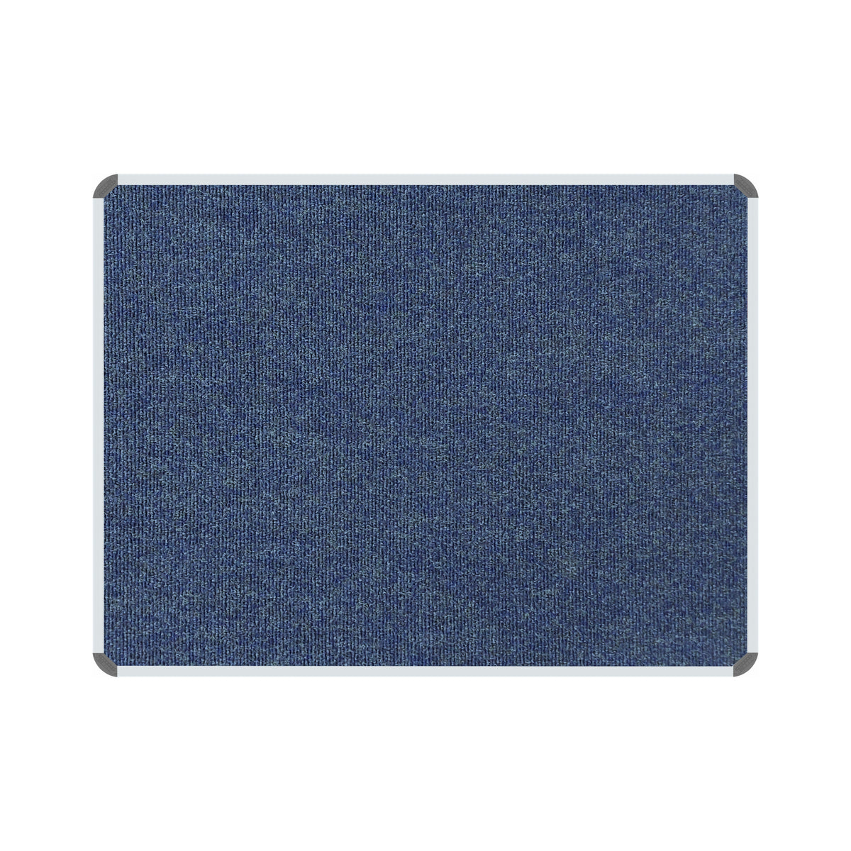 Bulletin Board Ribbed Aluminium Frame (1000x1000mm - Denim)