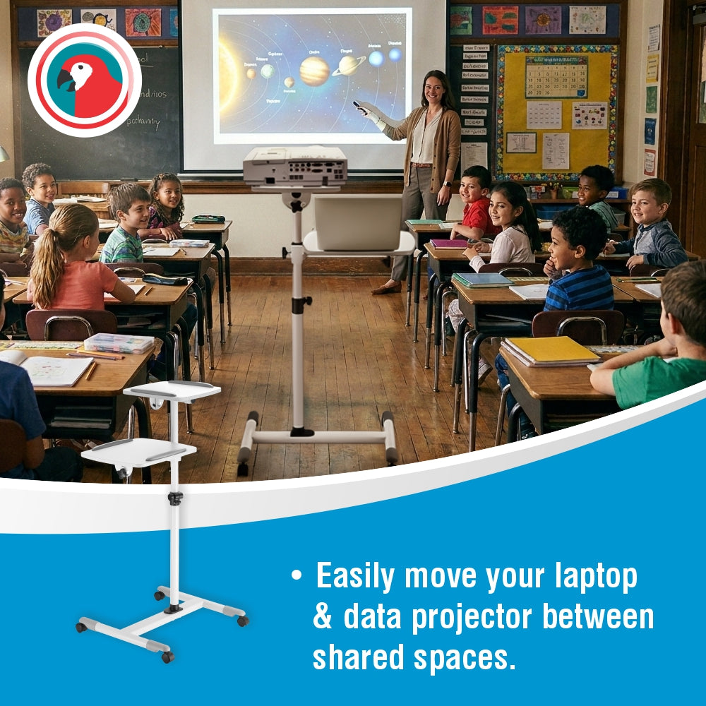 Data Projector and Laptop Trolley (1000*880*620mm - Steel)