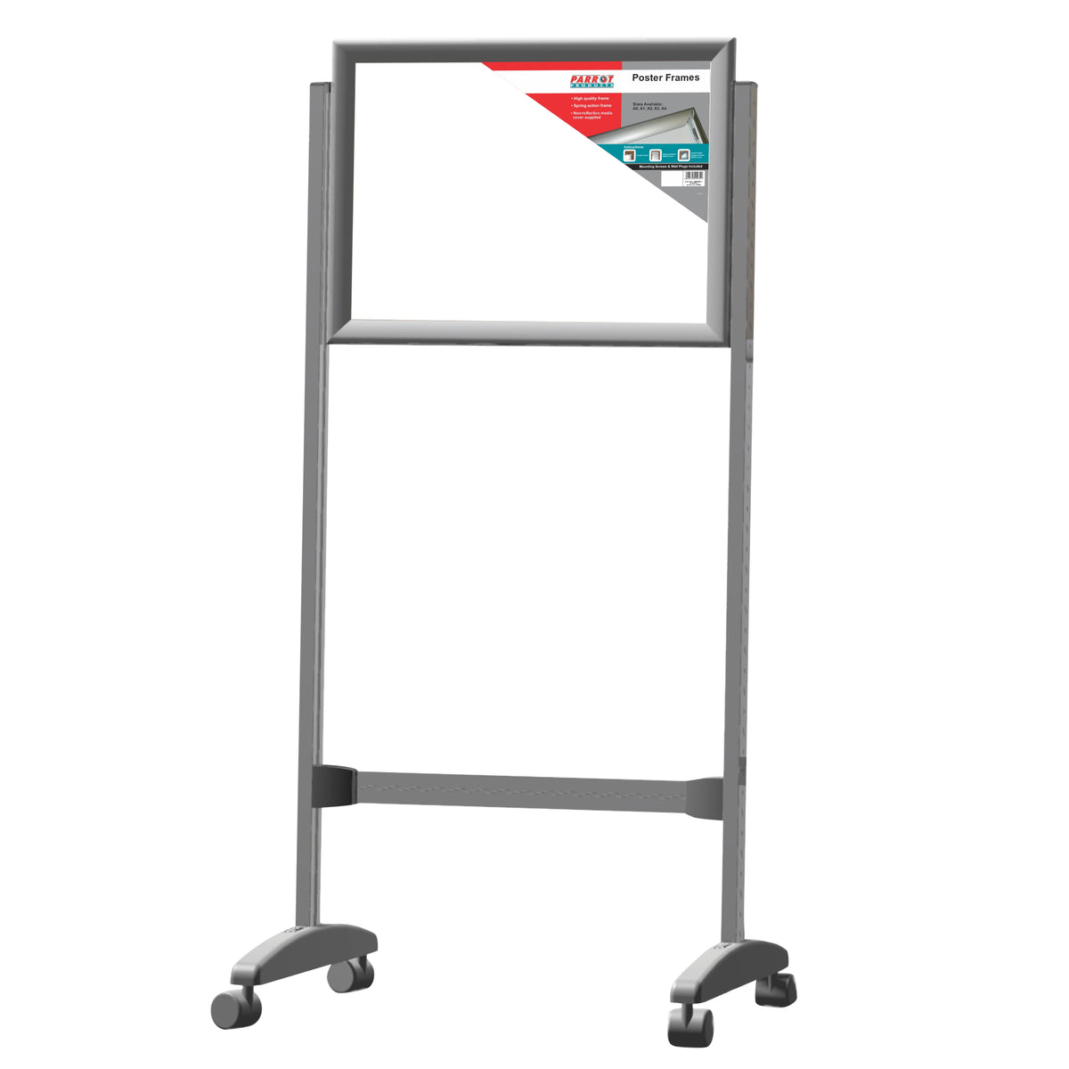Poster Frame Stand (A0 - Double Sided - Castors)