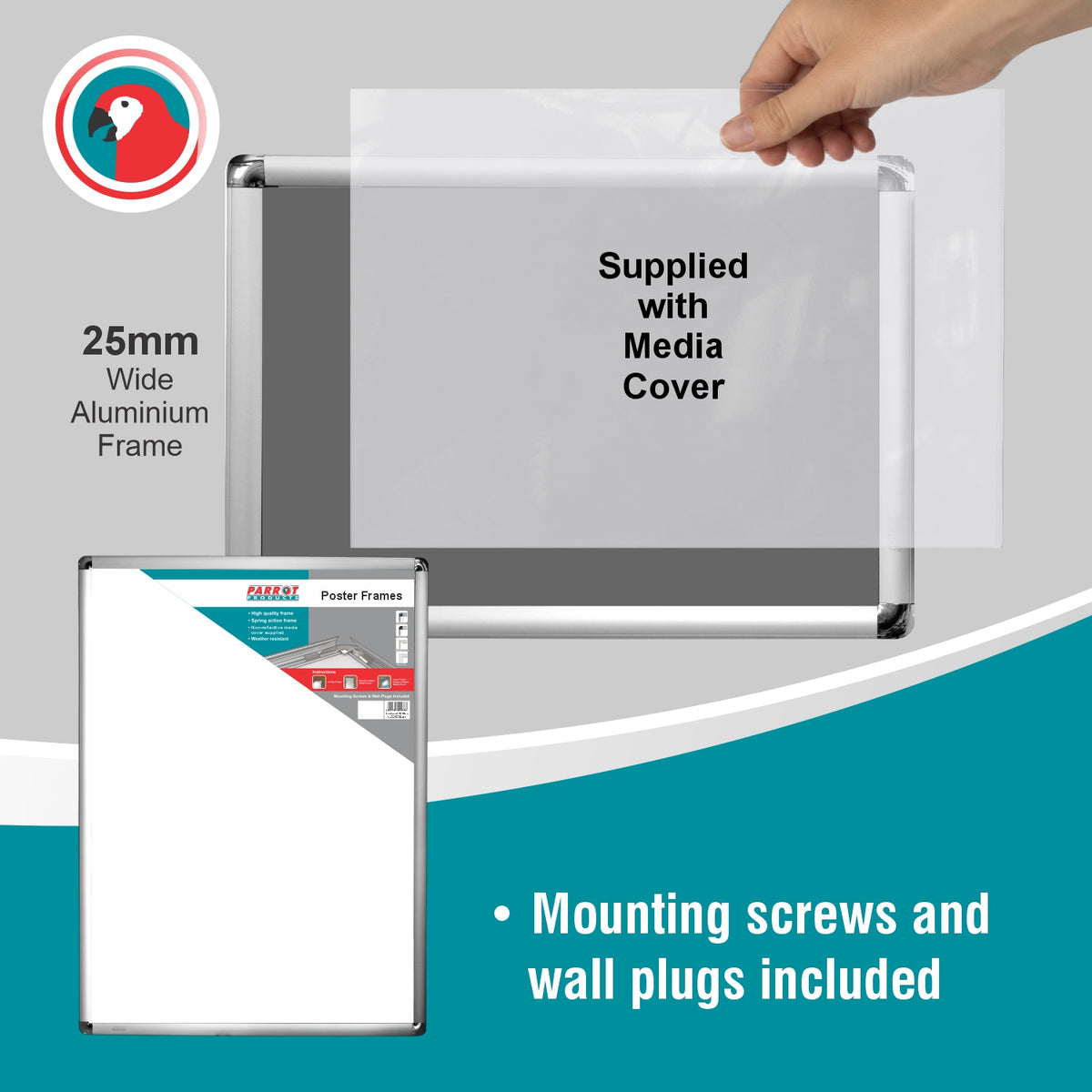 Poster Frame (A1 - 900*655mm - Chrome Corner)