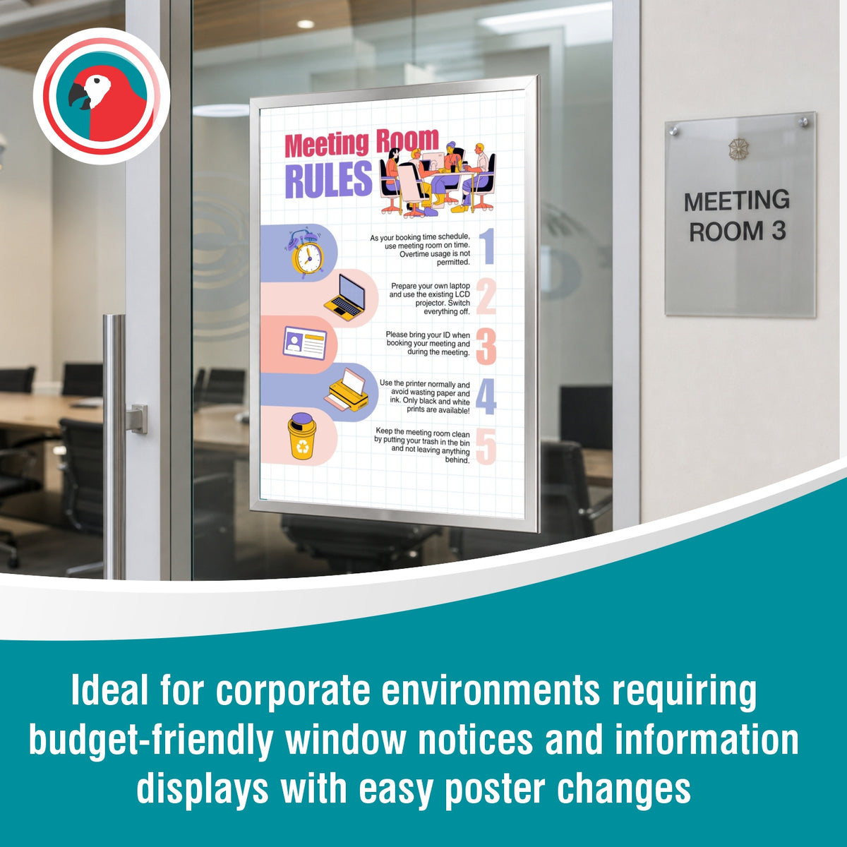 A4 Magnetic Self Adhesive Poster Frame (320*230mm)