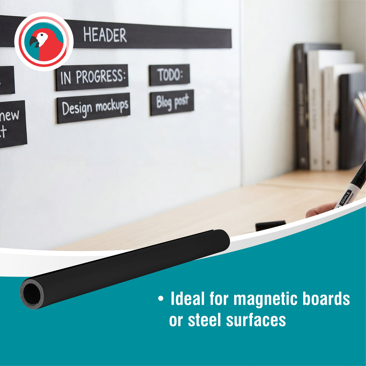 Magnetic Flexible Sheet (1000*610mm - Black)