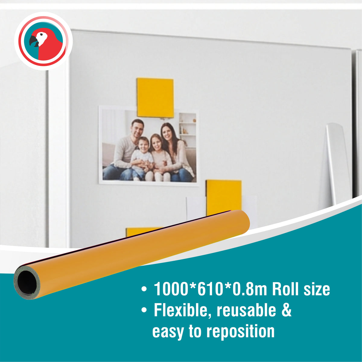 Magnetic Flexible Sheet (1000*610mm - Orange)