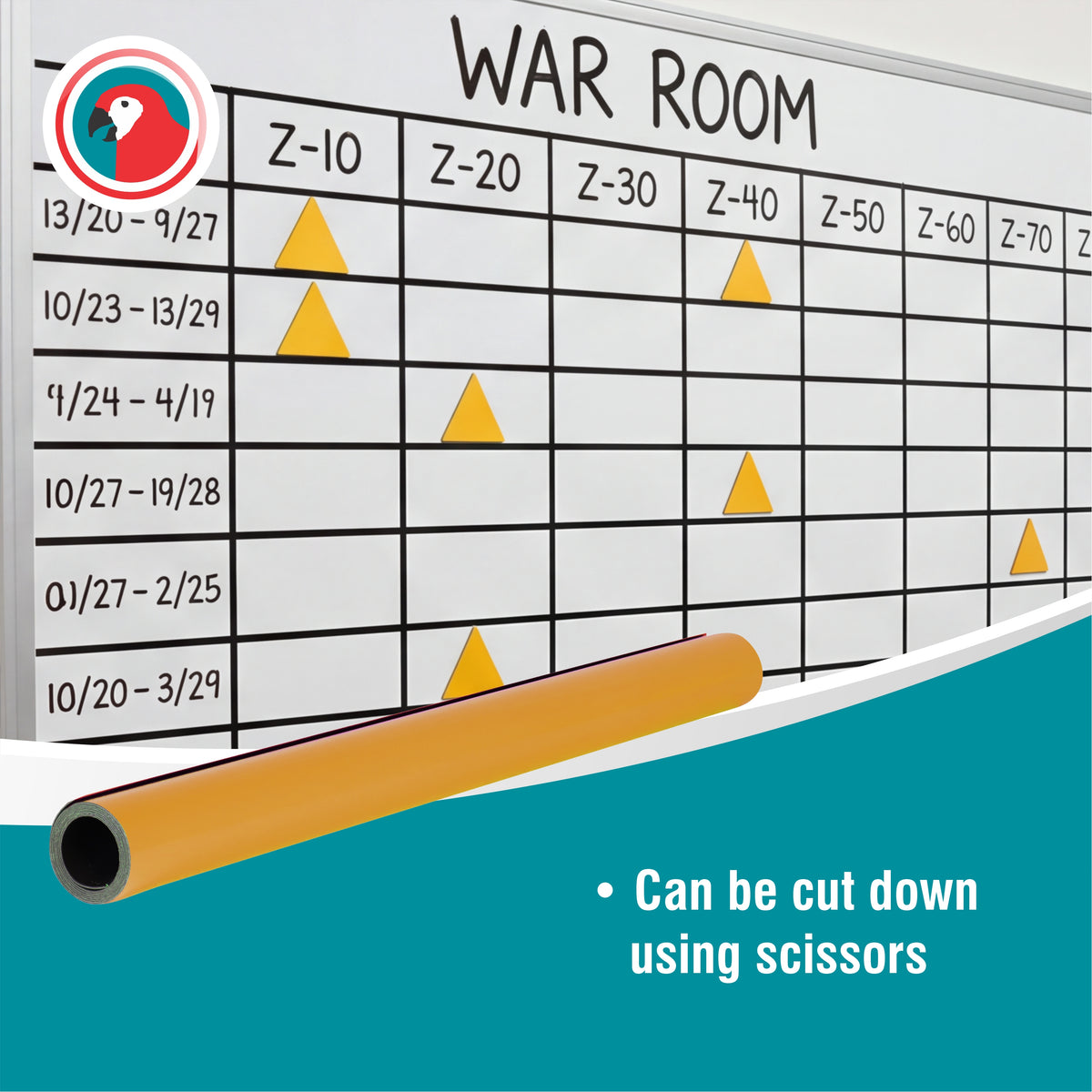 Magnetic Flexible Sheet (1000*610mm - Orange)